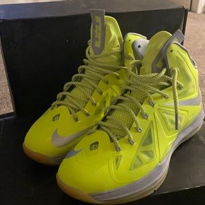 Nike Lebron X “Neon” Size 10.5!! OG Box! Great Condition!